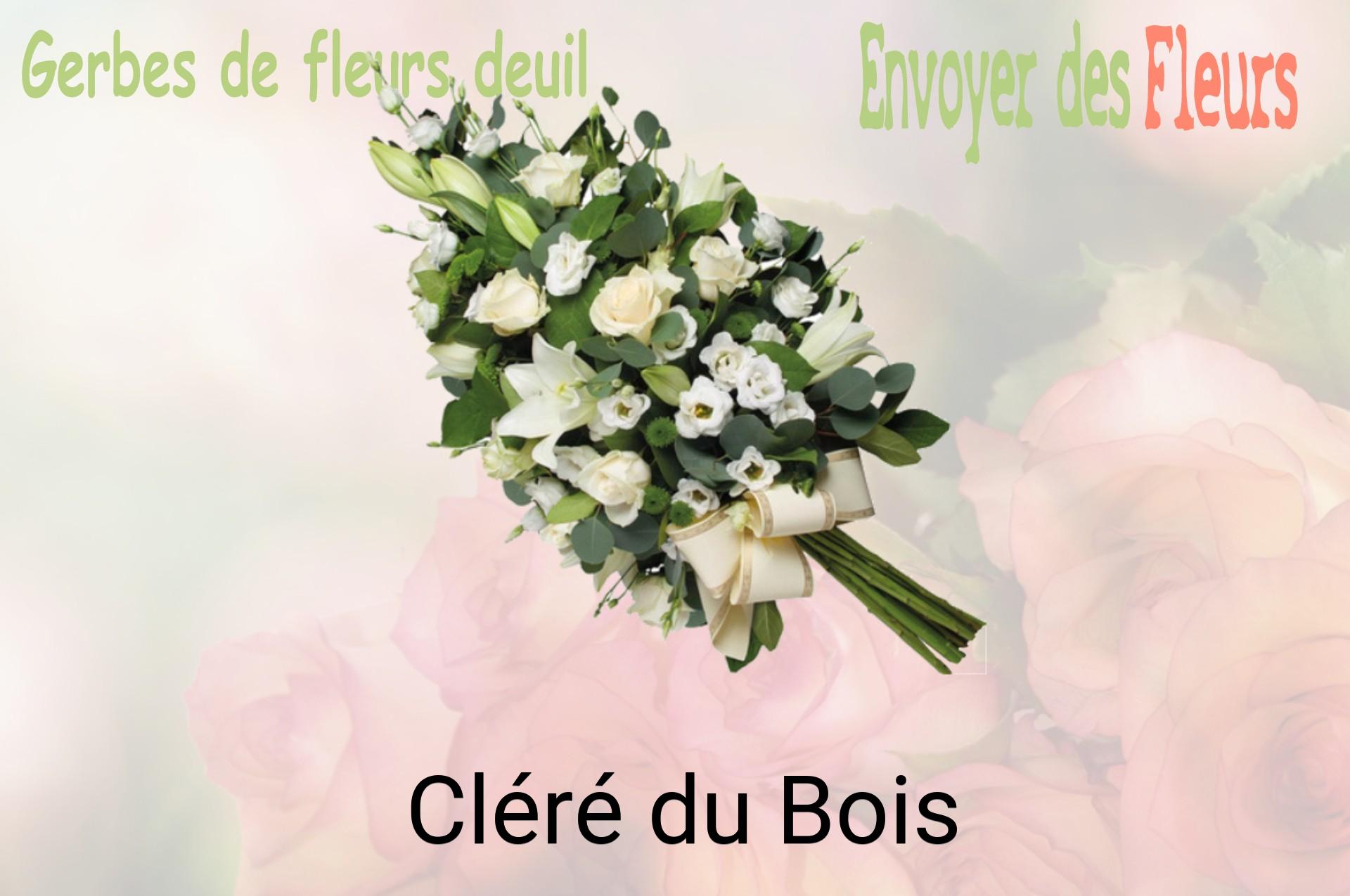 Gerbe de fleurs de deuil livrée à Cléré-du-Bois